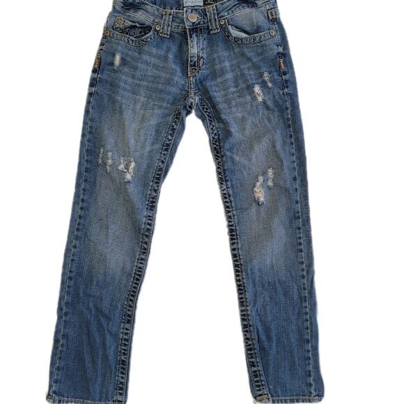 Aeropostale Womens Jeans Size 0 Kylie Boyfriend Distressed‎ Relaxed Fit Denim - Picture 2 of 11